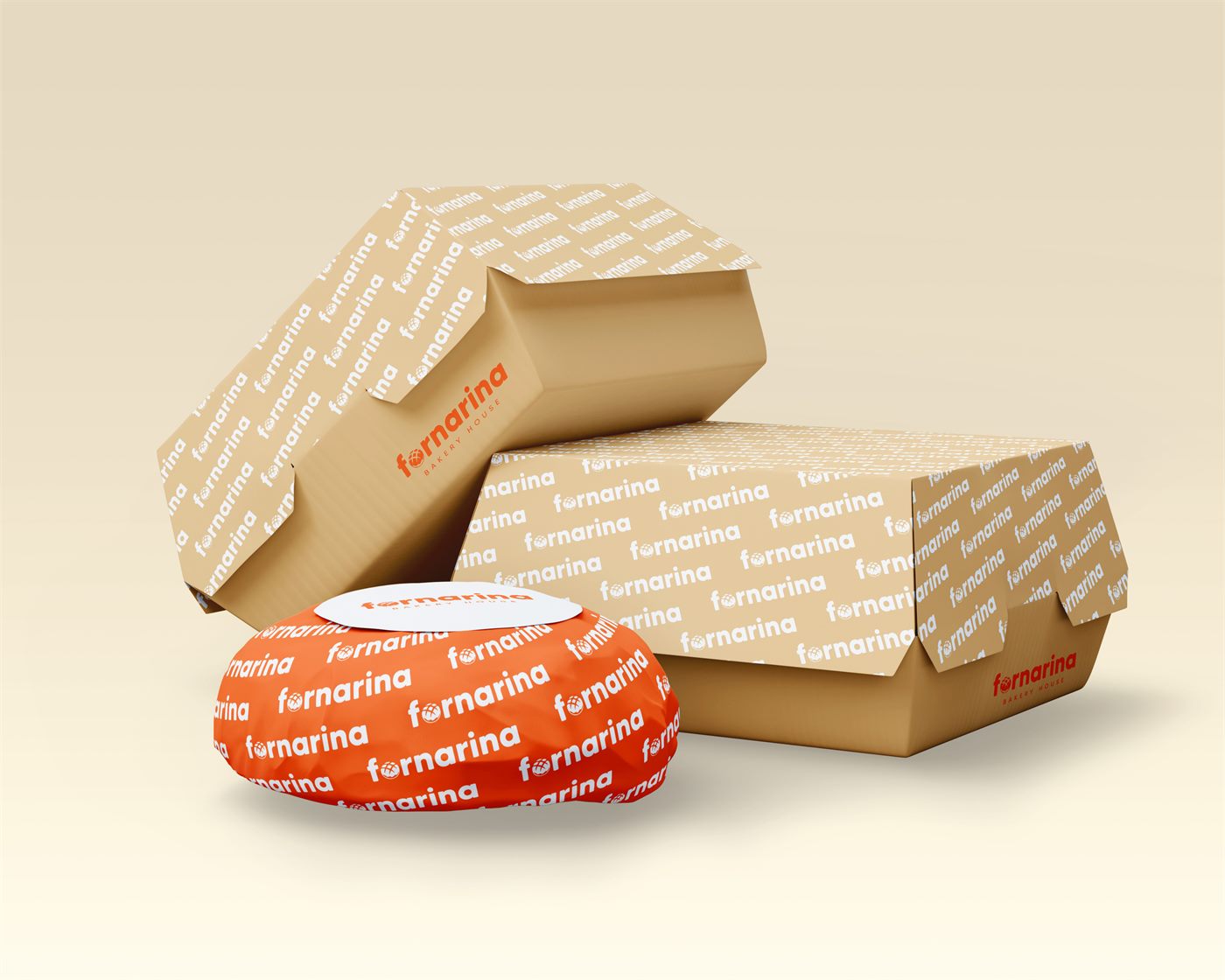 Packaging per panini e box Fornarina